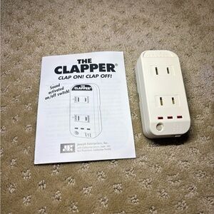 THE CLAPPER Sound-Activated Outlet Extender - White